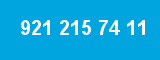 921 215 74 11 921 215 74 11
